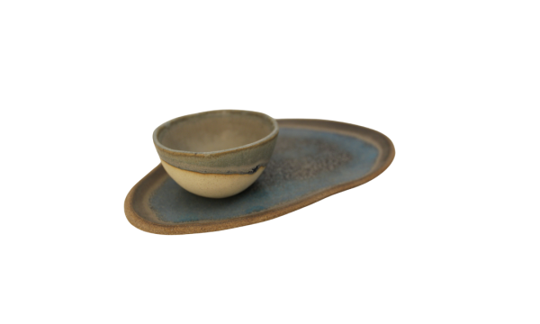 SET POCILLO + PLATO GRES